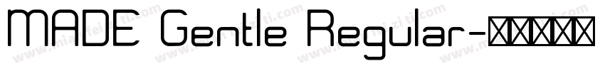 MADE Gentle Regular字体转换